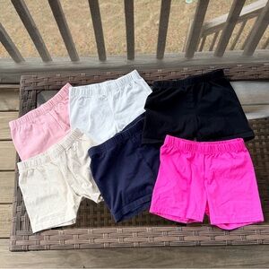 Gap Girls' Cotton Bike Shorts in Pink, White, Black, Navy, Cream Size Small